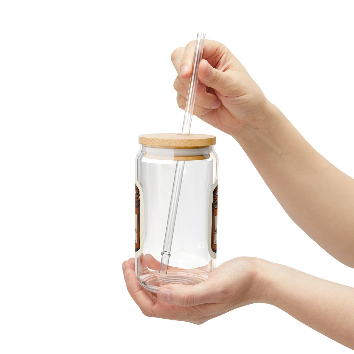 "Slow Burn" Sipper Glass, 16oz