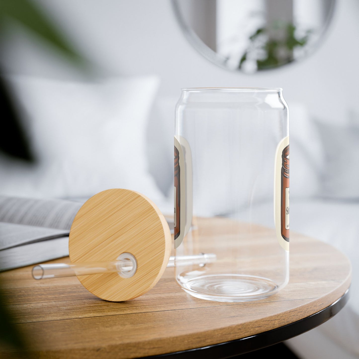 "Slow Burn" Sipper Glass, 16oz