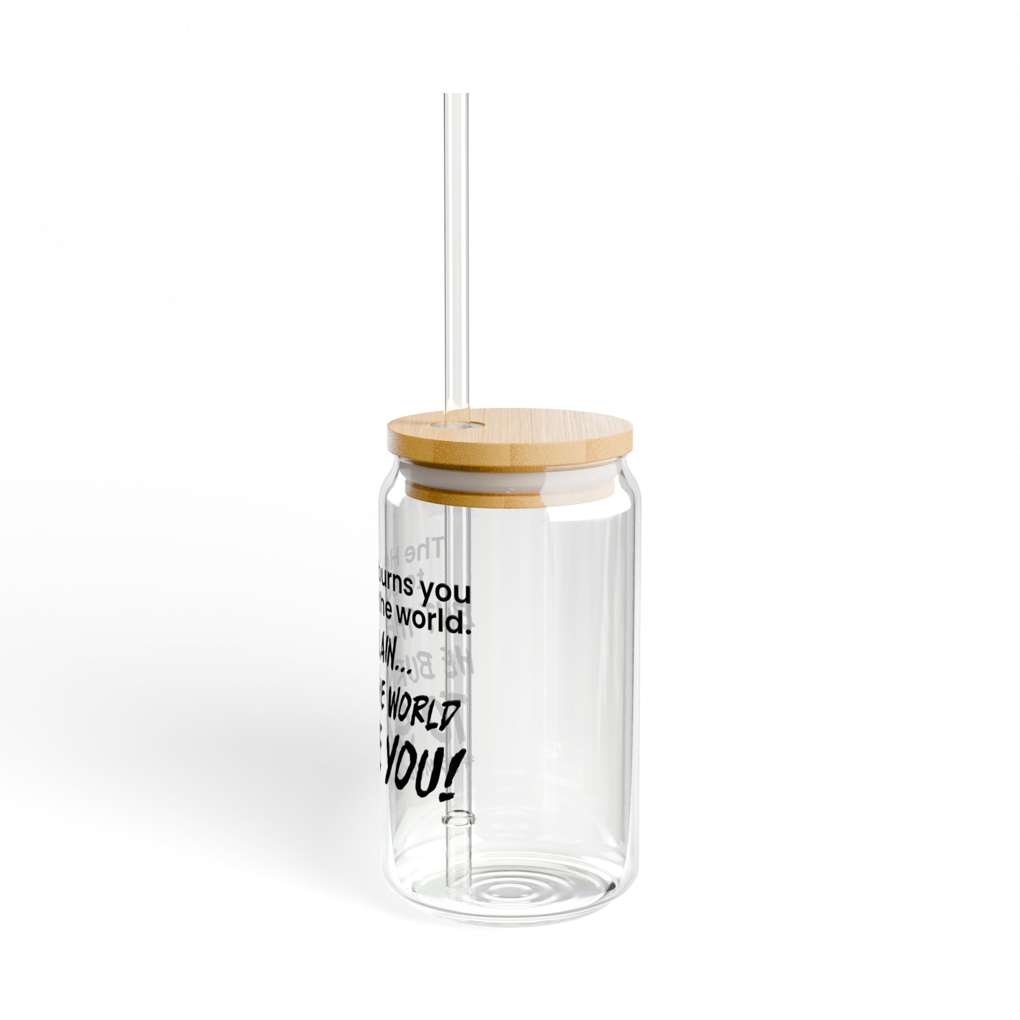 "#TeamVillain" Sipper Glass, 16oz