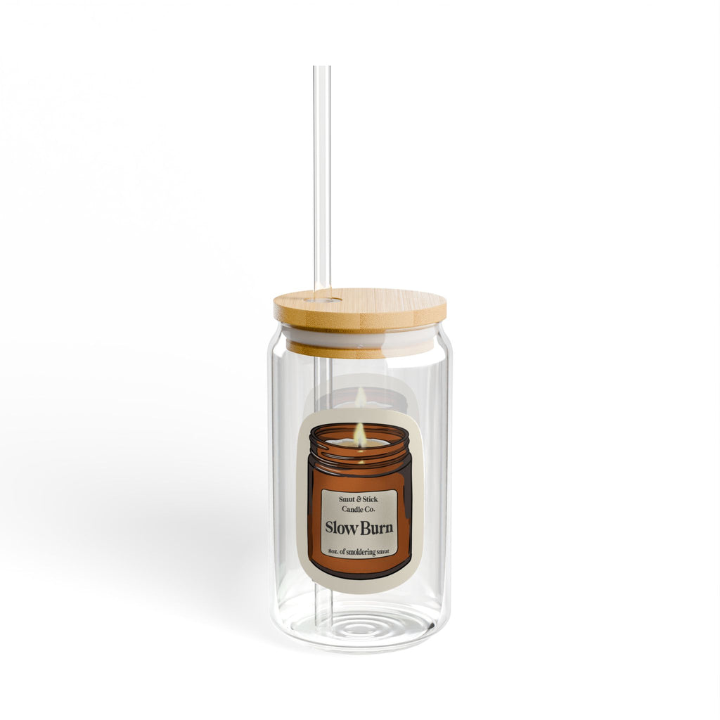 "Slow Burn" Sipper Glass, 16oz