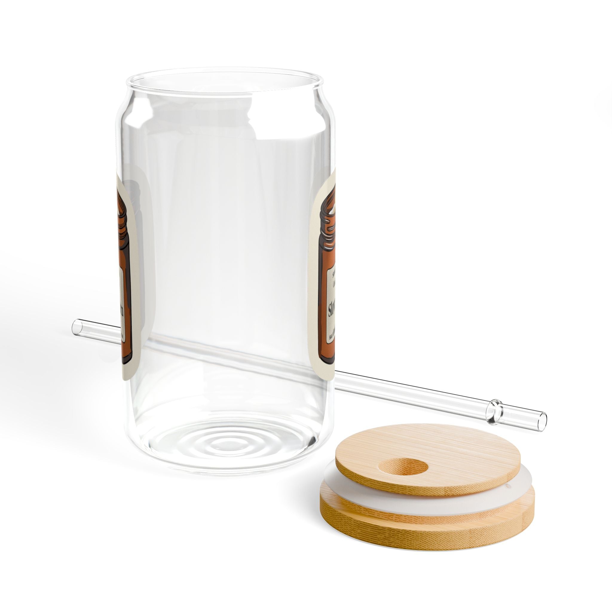 "Slow Burn" Sipper Glass, 16oz