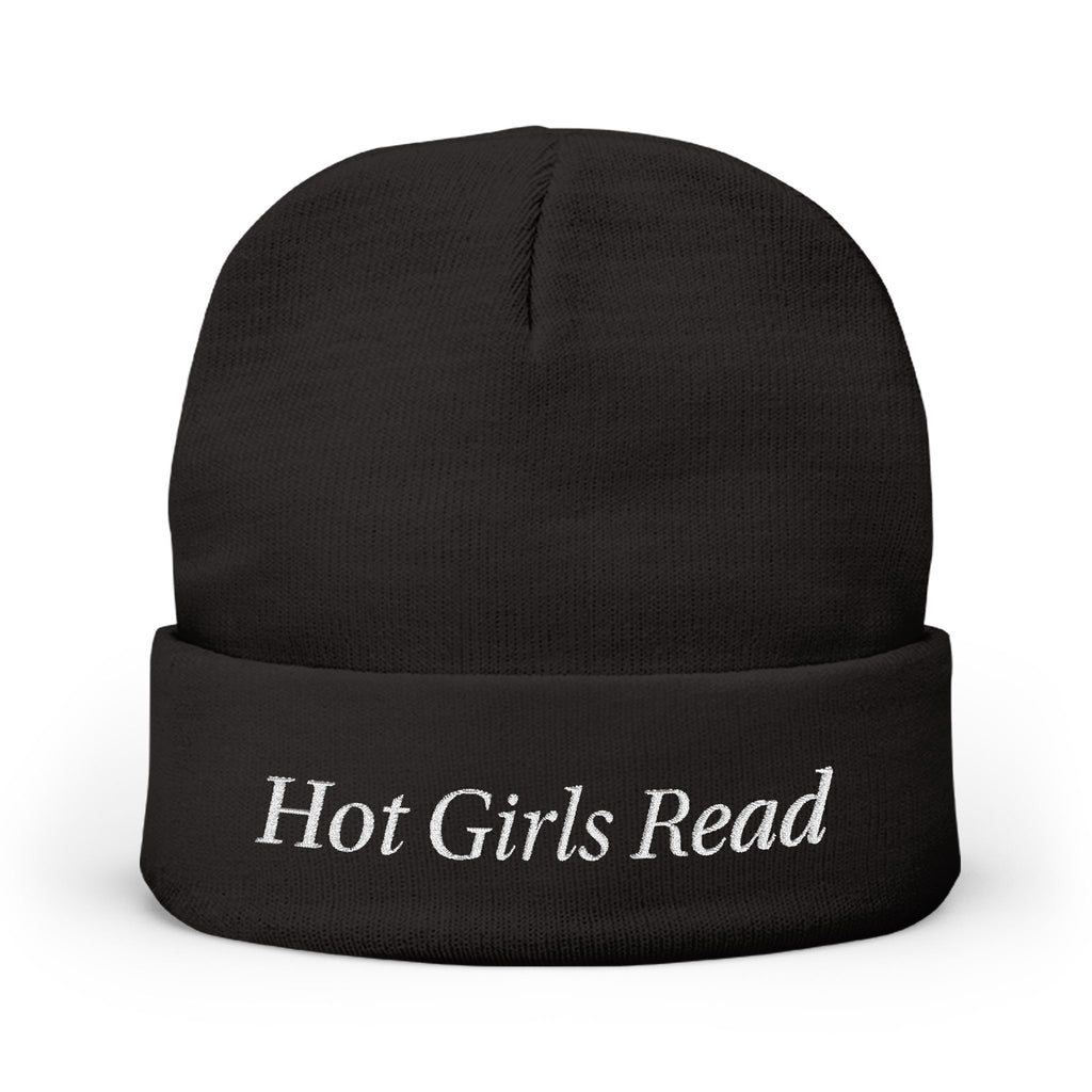 Hot Girls Read Beanie - White