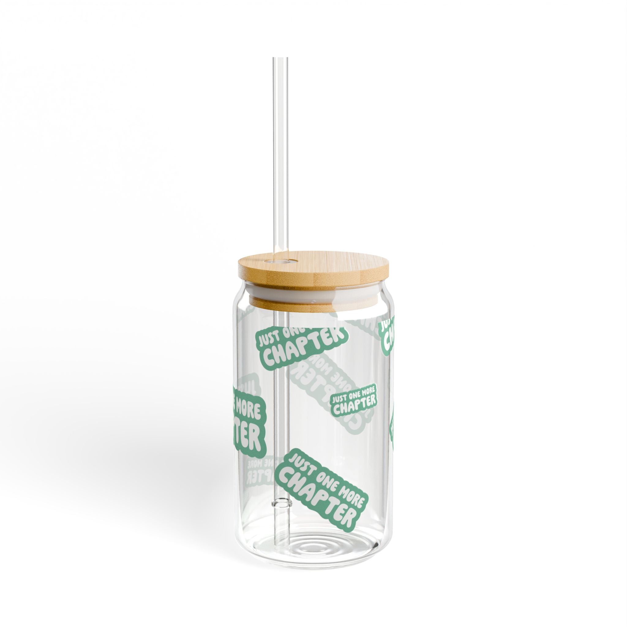 "Just One More Chapter" Sipper Glass, 16oz