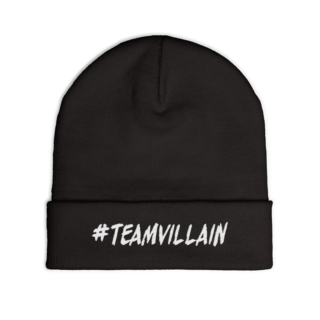 #TEAMVILLAIN Beanie - White