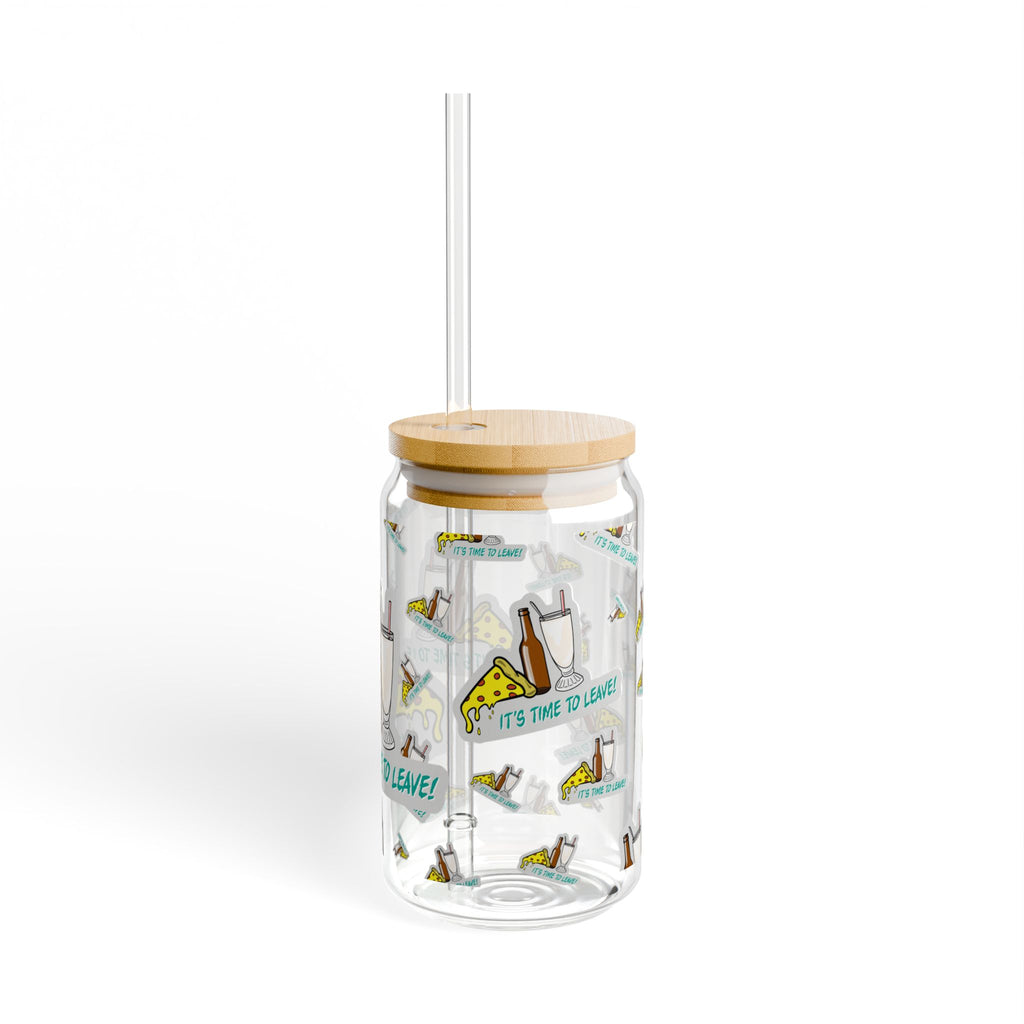 "Pizza, Beer and Milkshakes" Sipper Glass, 16oz