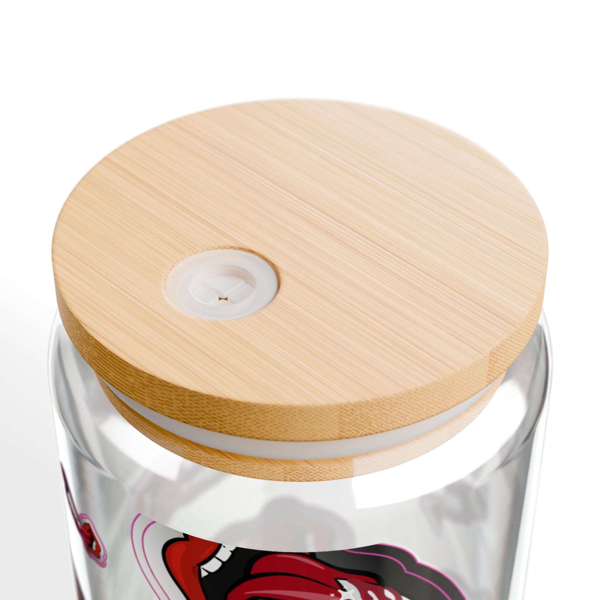 "Bloody Lips" Sipper Glass, 16oz