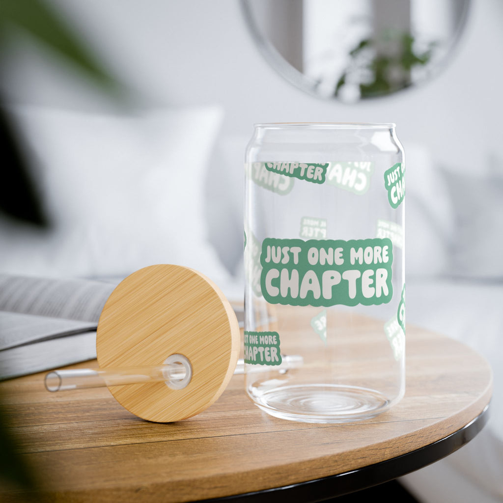 "Just One More Chapter" Sipper Glass, 16oz