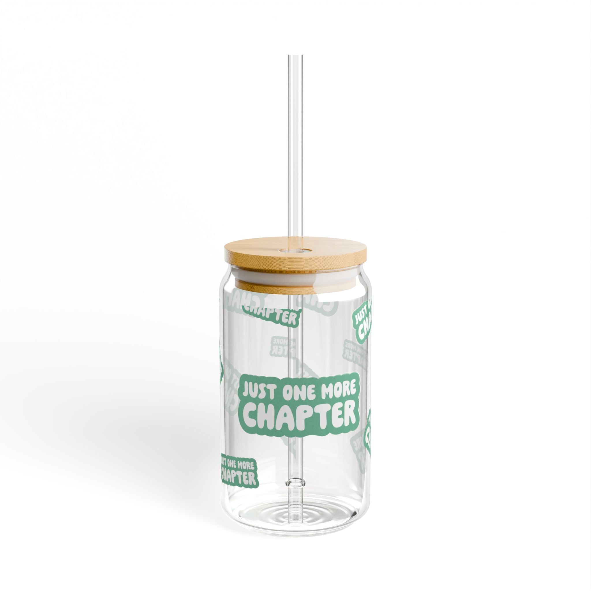 "Just One More Chapter" Sipper Glass, 16oz
