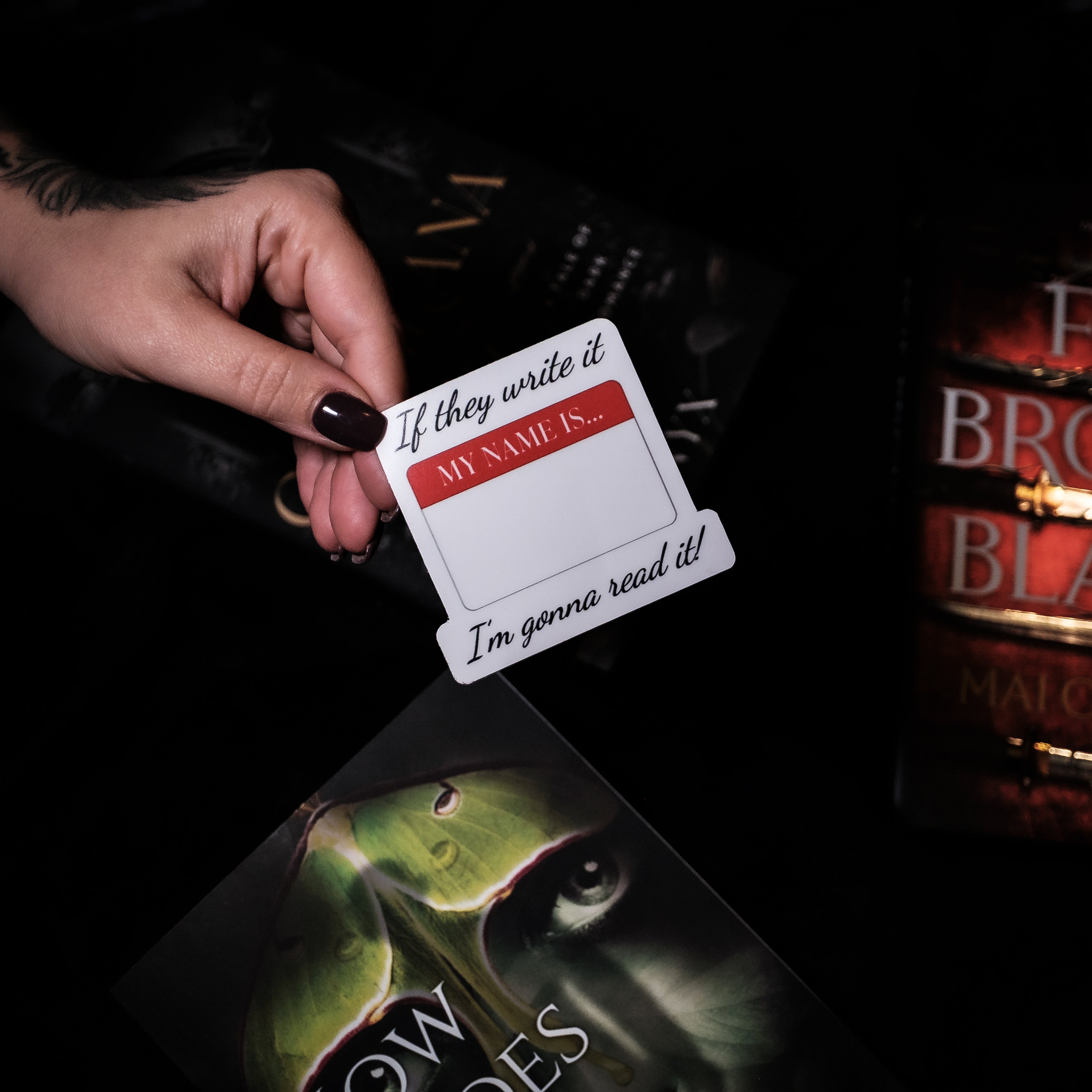 "If they write it, I'm going to read it" Sticker