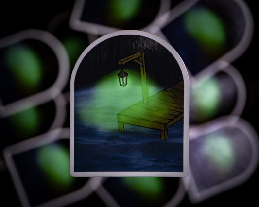 Do You Believe In The Green Light? - Beautiful Little Freaks Sticker