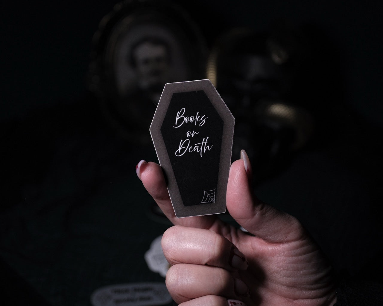 Books or Death 3.1" Sticker