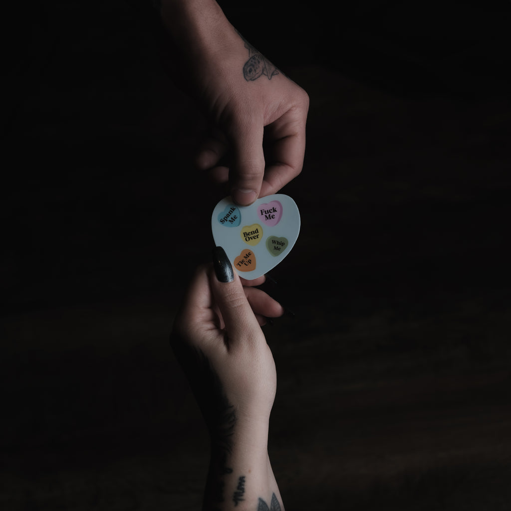 "Kinky" VDay Hearts 2.5" Sticker