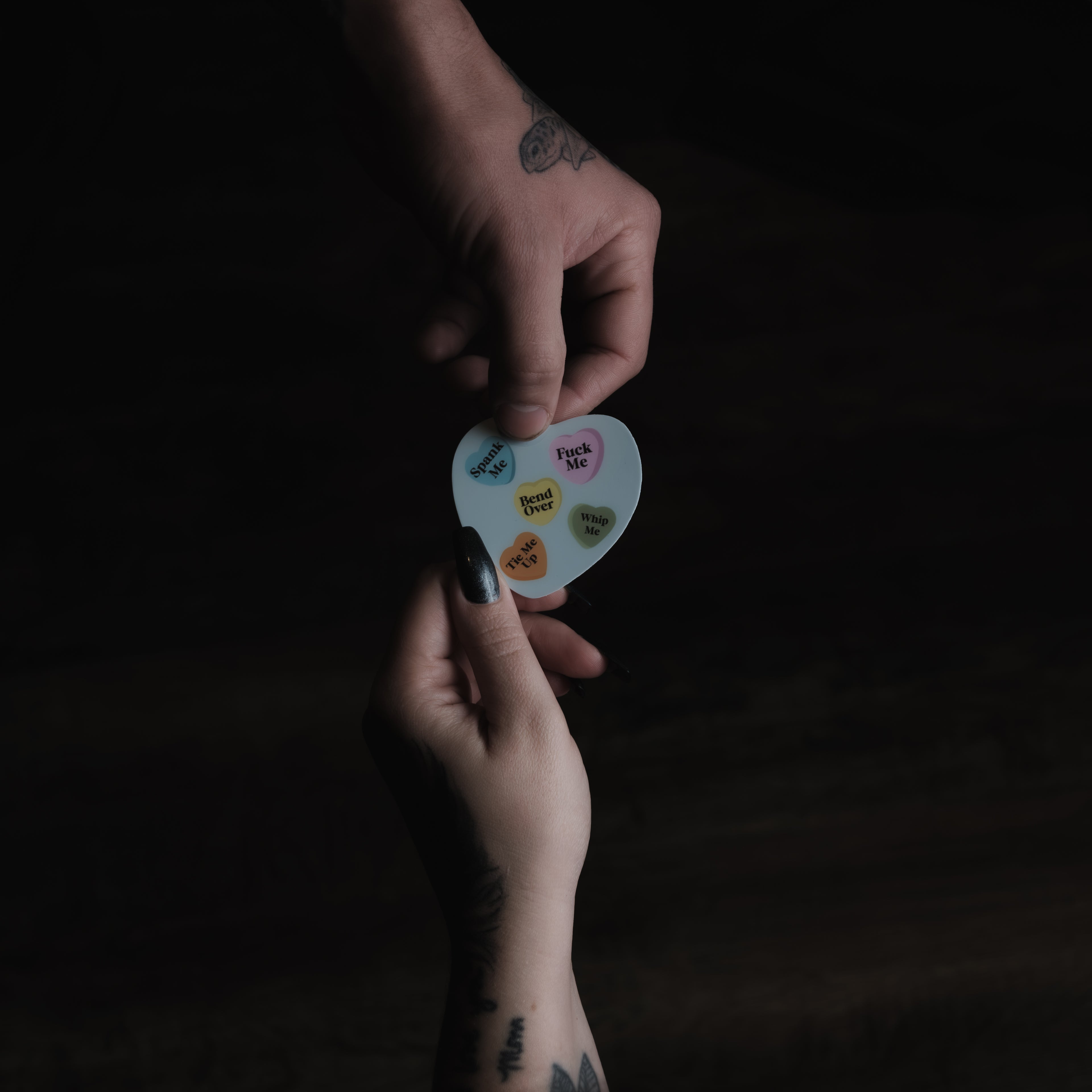 "Kinky" VDay Hearts 2.5" Sticker