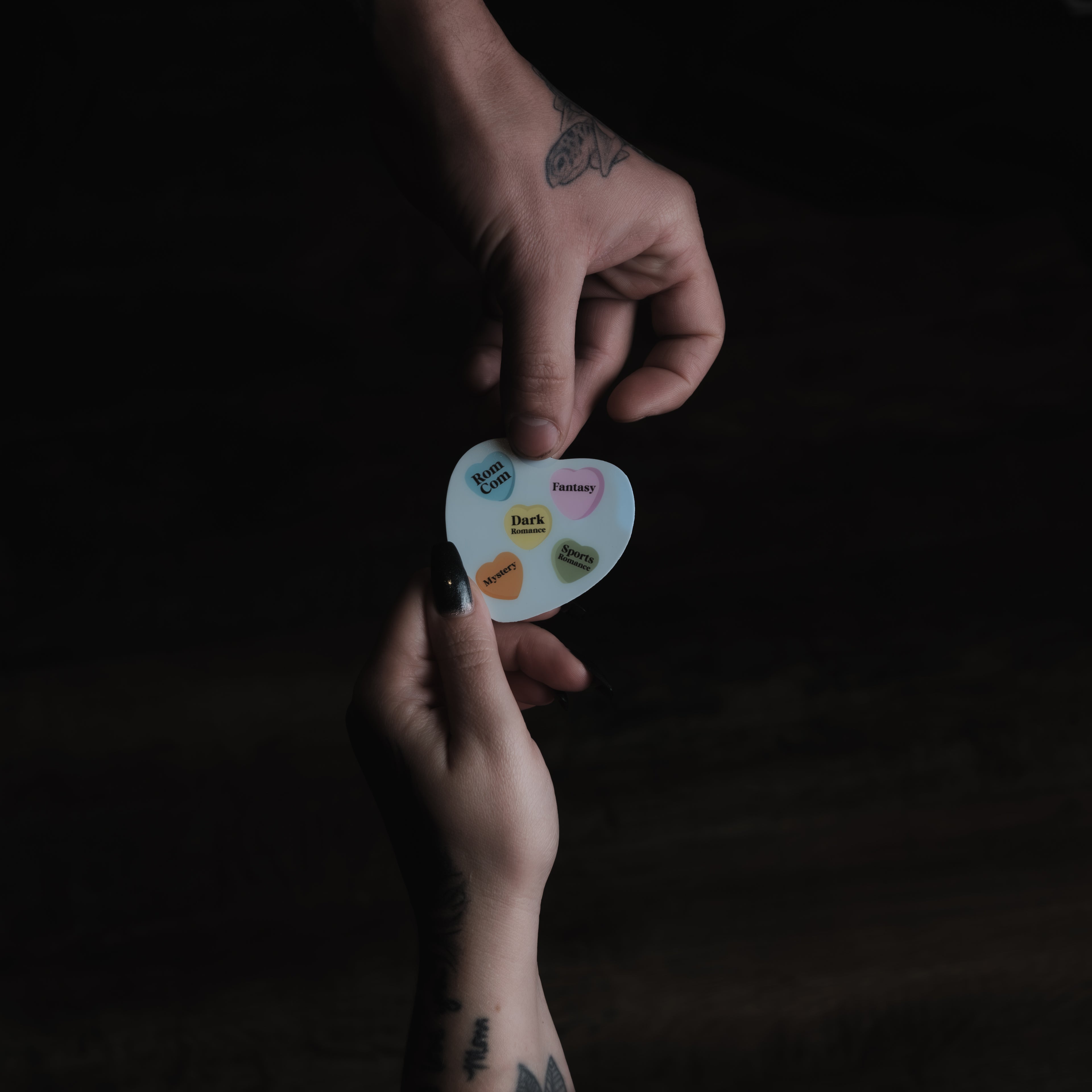 "Trope" VDay Hearts 2.5" Sticker