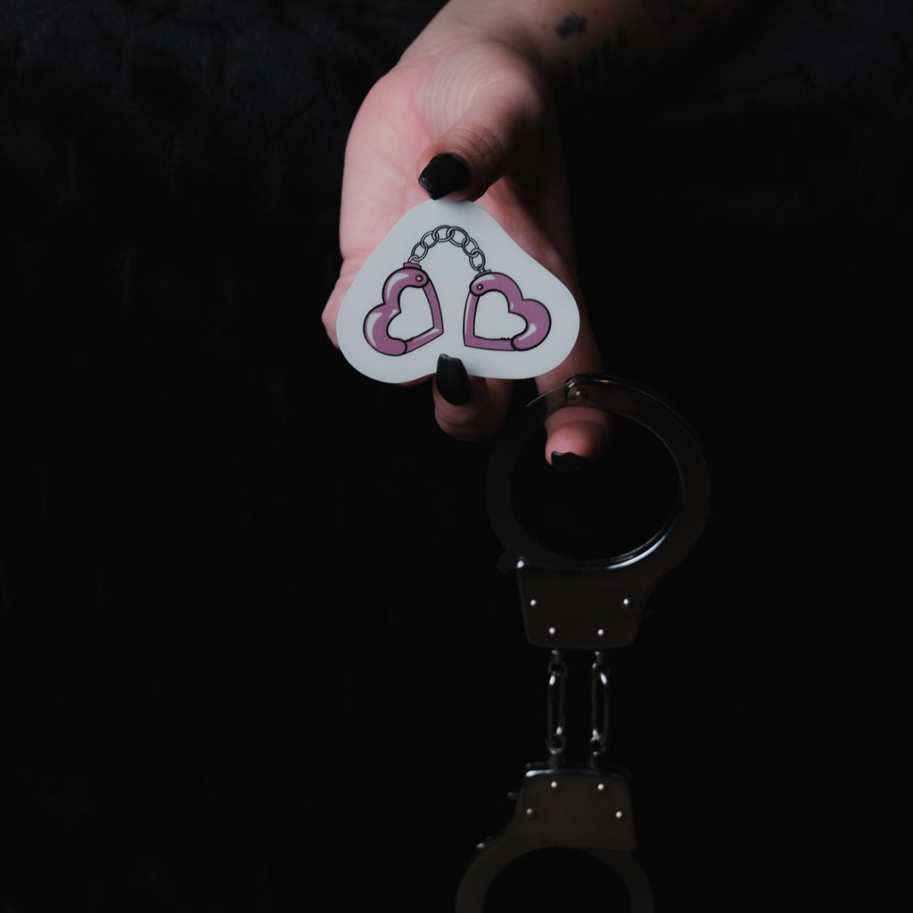 "Link-Up" Pink 2.7" Sticker