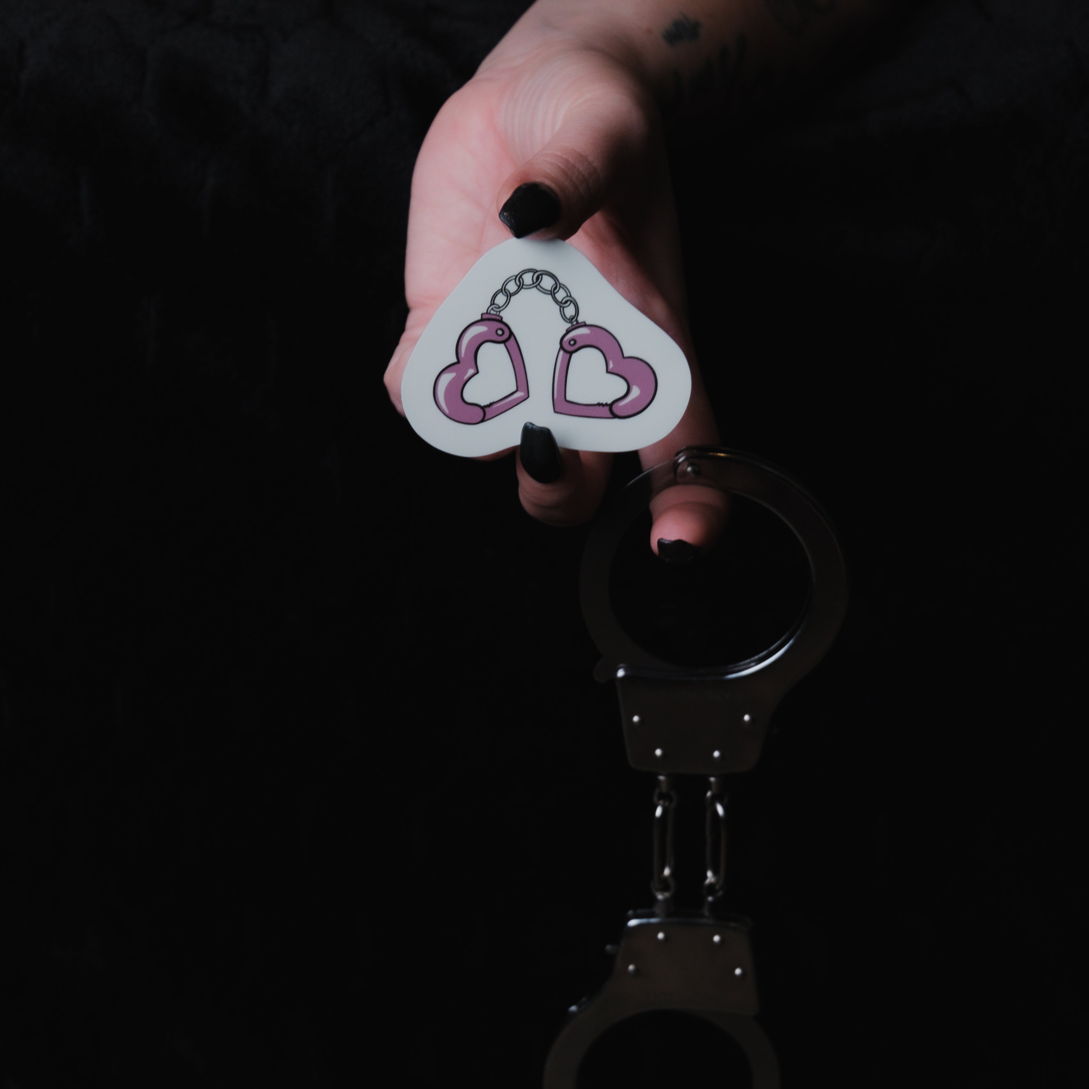 "Link-Up" Pink 2.7" Sticker