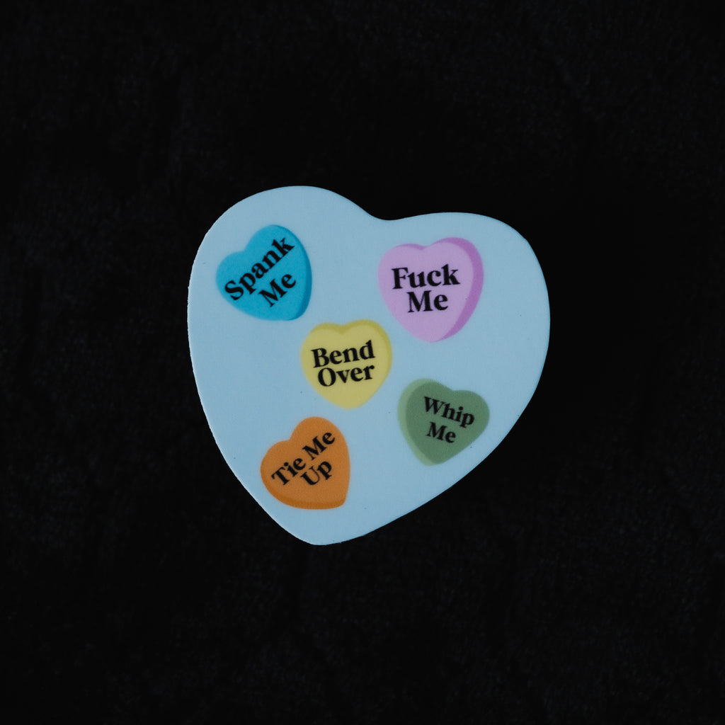 "Kinky" VDay Hearts 2.5" Sticker