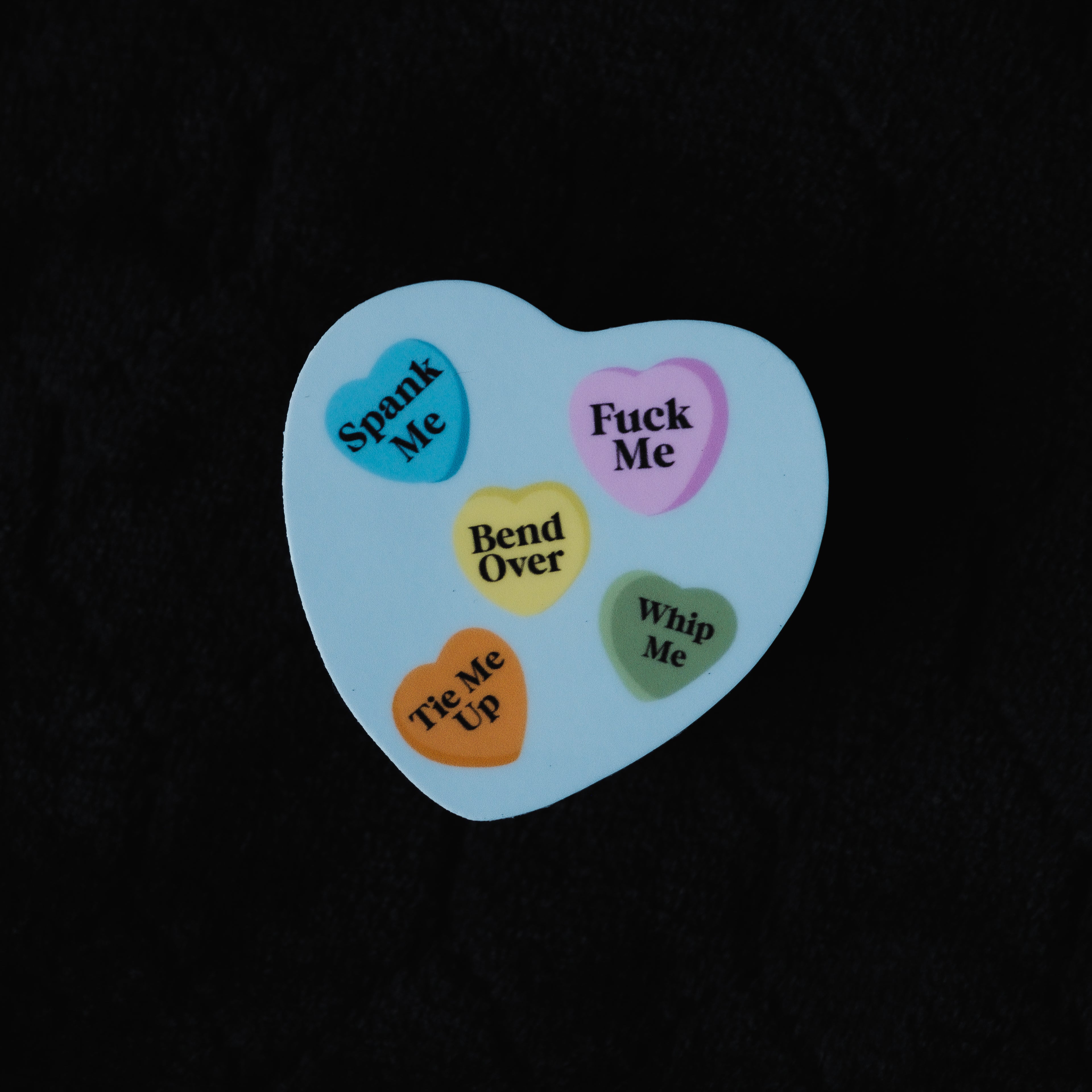 "Kinky" VDay Hearts 2.5" Sticker