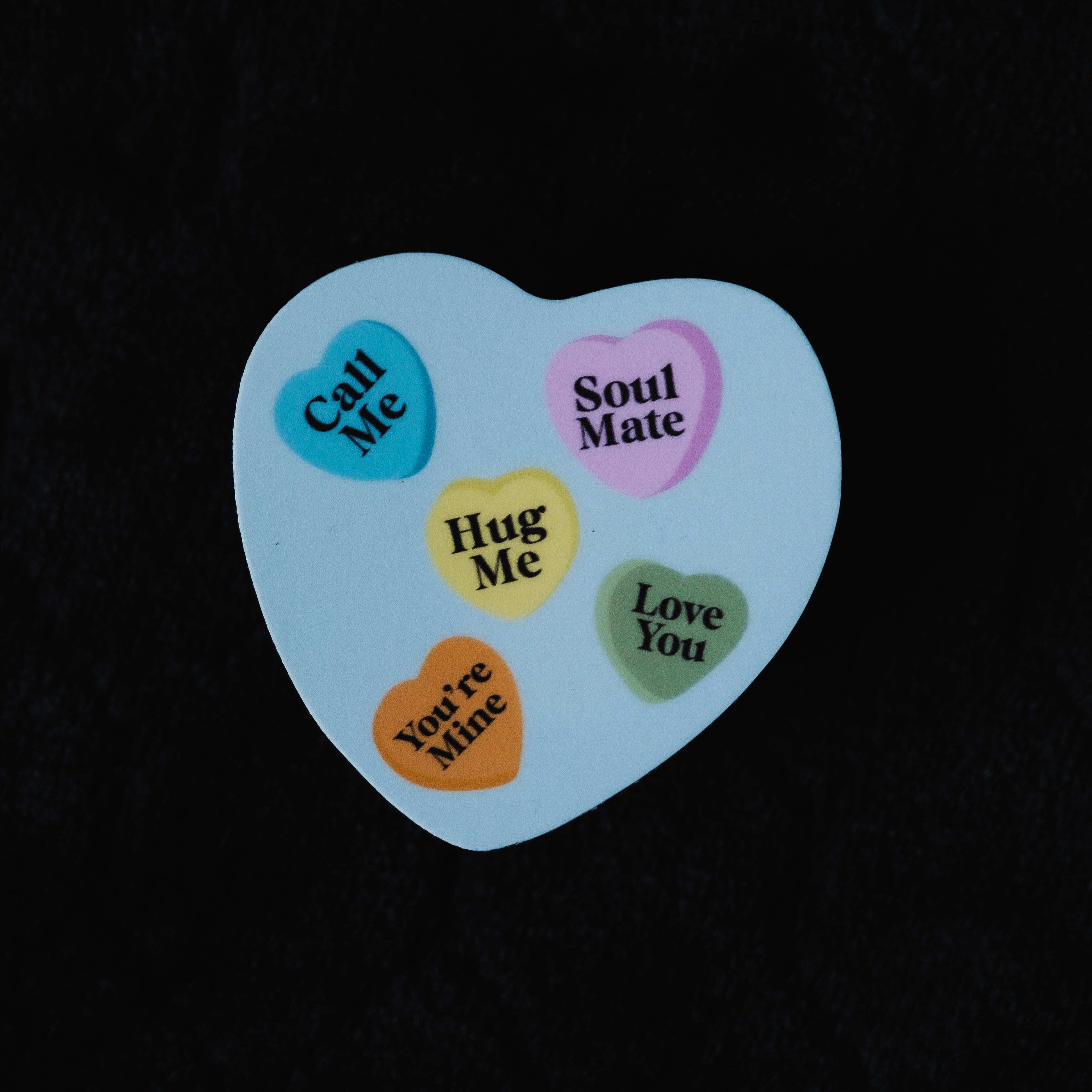 "Typical Love" VDay Hearts 2.5" Sticker
