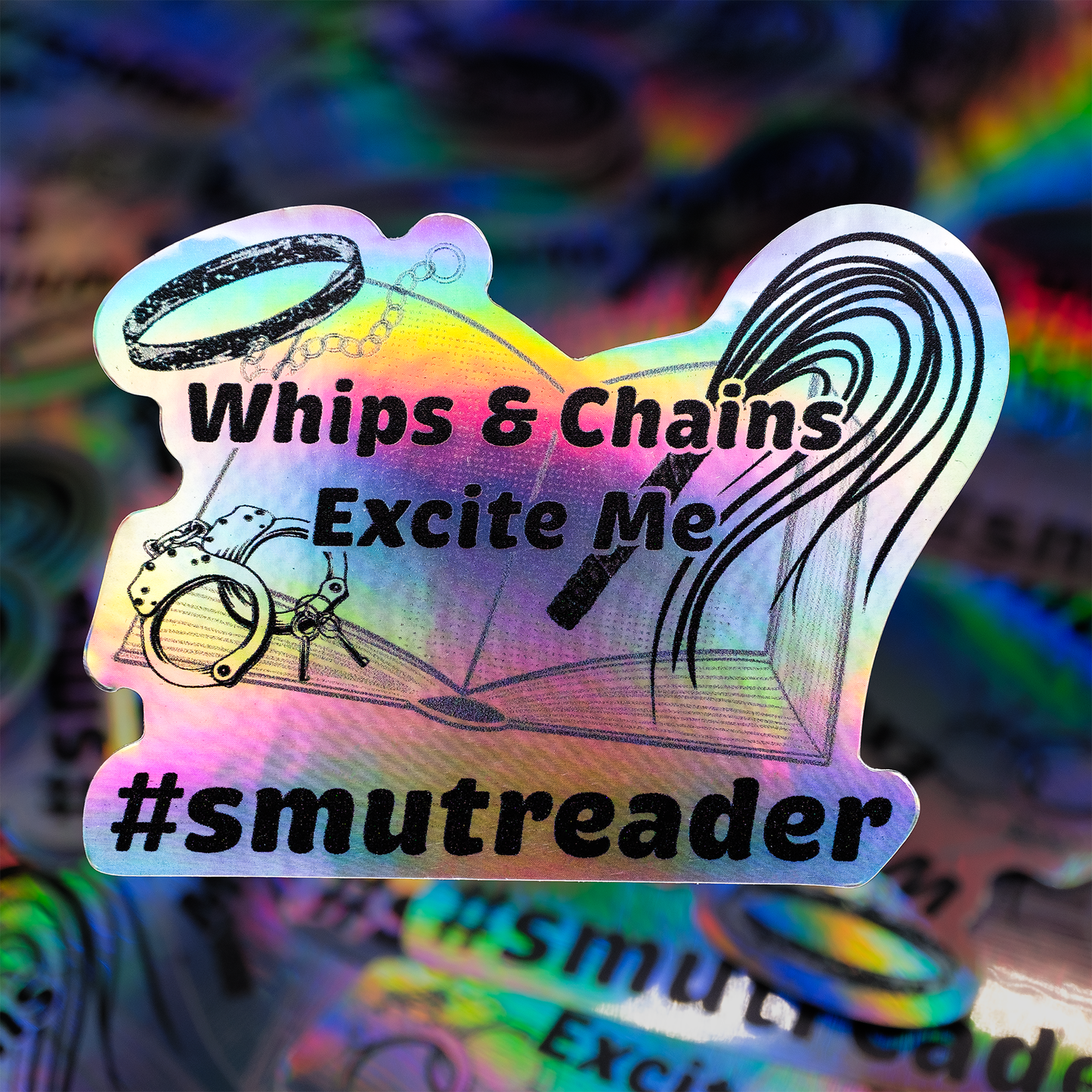 Whips & Chains Excite Me 3" Sticker