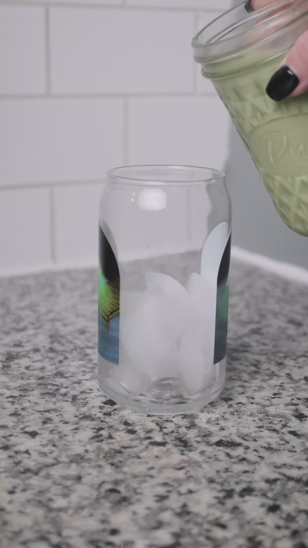 "The Green Light Calling" Sipper Glass, 16oz